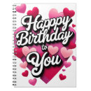 Buscar feliz cumpleaños cuadernos General y unisex