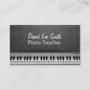 Buscar piano teacher tarjetas de visita Instructor