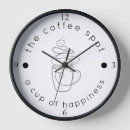 Buscar granos café de relojes de pared Cafetería