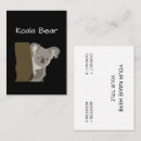 Buscar koala tarjetas de visita 6 º pesadilla