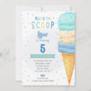 Buscar del cono de helado invitaciones Cualquier niño