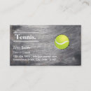 Buscar clase del tenis tarjetas de visita Profesional