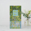 Buscar puerta azul tarjetas Floral