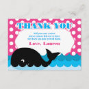 Buscar ballena linda tarjetas Rosa