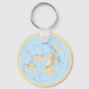 Buscar mapa de la tierra llaveros Azimutal