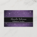 Buscar preescolar tarjetas de visita Profesor sustituto