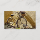 Buscar bicicleta antigua tarjetas de visita Flores
