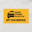 Buscar conducir tarjetas de visita Taxi