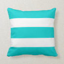 Buscar turquesa y rayas blancas cojines Náutica