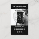 Buscar reparación del teléfono tarjetas de visita Móvil