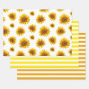Buscar girasol amarillo papel de regalo Rústico