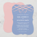 Buscar azul de la serenidad invitaciones Rosa y azul