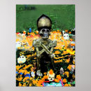 Buscar día de la mujer muerta posters Colorido