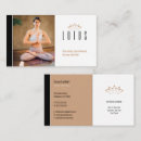 Buscar flexibilidad tarjetas de visita Fitness