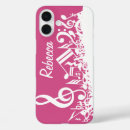 Buscar notas musicales iphone fundas Rosa