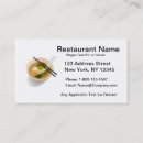 Buscar comida china tarjetas de visita Oriental