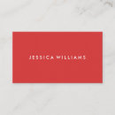 Buscar rojo tarjetas de visita Minimalista