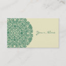 Buscar mandala verde tarjetas de visita Espiritualidad