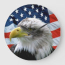 Buscar la bandera americana relojes de pared Patriótico