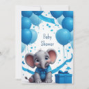 Buscar del elefante invitaciones de cumpleaños Chico