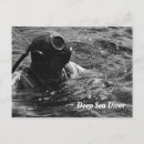 Buscar bajo la superficie del mar postales Vintage