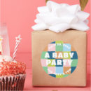 Buscar neutral baby shower pegatinas De ducha de bebé