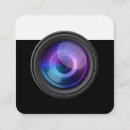 Buscar lente cámara de tarjetas de visita Negocio de la fotografía