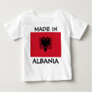 Buscar bandera de albania bebe ropa Camisa de bebé