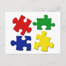 Buscar rompecabezas del autismo postales Piezas