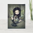 Buscar hada del gótico tarjetas Verde