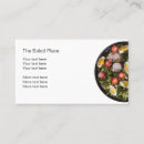 Buscar ensaladas tarjetas de visita Restaurante