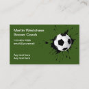 Buscar entrenador fútbol de tarjetas de visita Moderno