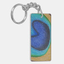 Buscar pluma rectangulares llaveros Pavo real