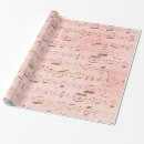 Buscar nota la música de papel de regalo Rosa