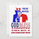 Buscar bendiga invitaciones Rojo blanco y azul