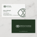 Buscar ecológico tarjetas de visita Verde