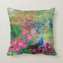 Buscar pavo real cojines Flor