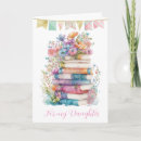 Buscar gusano de libro tarjetas Acuarela