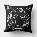 Buscar tigre blanco y negro cojines Año del tigre