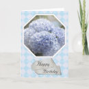 Buscar flores del hydrangea tarjetas Azul
