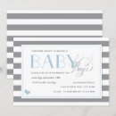 Buscar rayas grises y blancas invitaciones Futura madre