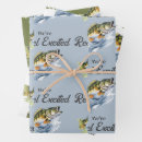 Buscar gordo papel de regalo Pescar