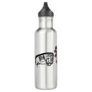 Buscar blanco negro dibujo agua botellas General y unisex