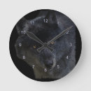 Buscar lobos grises relojes de pared Amantes de los animales