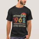 Buscar vintage 1962 camisetas Cumpleaños