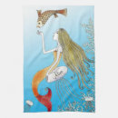Buscar sirena paños de cocina Ilustracion