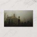 Buscar cementerio tarjetas de visita Gótico