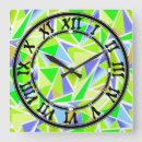 Buscar impresionantes relojes de pared Azul