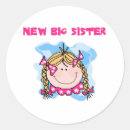 Buscar nuevo hermano pegatinas Hermana