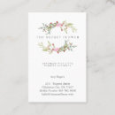 Buscar crafter tarjetas de visita Floral